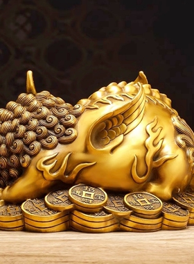 铜貔貅摆件客厅开业装饰乔迁礼物