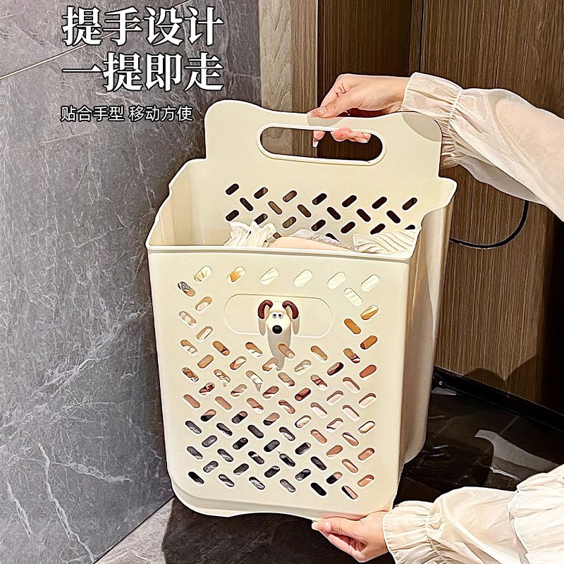 脏衣篓家用壁挂可折叠洗衣篮卫生间洗澡放脏衣服收纳筐桶浴室神器 - 图3