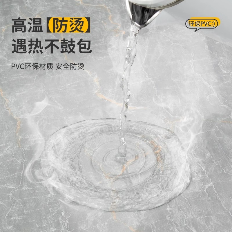 厨房贴纸墙面耐高温灶台煤气灶家用墙纸 - 图1