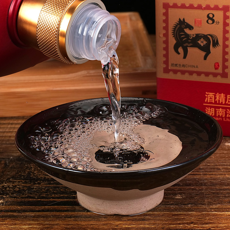 浏阳河龙瓷30白酒酱香型53度500ml礼盒包装整箱六瓶送手提袋*3