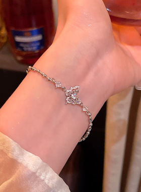 日韩风甜美微镶锆石蝴蝶手链