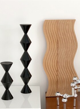 极速秘密卡车 北欧实木摆件日式拱形置物盘托盘民宿咖.啡馆艺术装