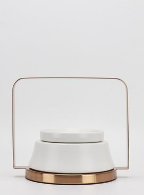 现代新中式铁艺陶瓷罐摆件样板房间电视酒柜客厅书房玄关软装饰品