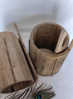 民俗怀旧老物件制瓦模具建v房工具收藏民俗博物馆摆件影视道具