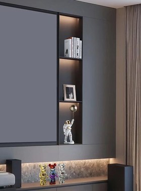 高档轻奢电视柜摆件客厅壁橱酒柜办公室高端上档次书架书房装饰品