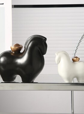 马上有钱招财开业桌面摆件家居客厅酒柜电视柜装饰品创意乔迁礼品