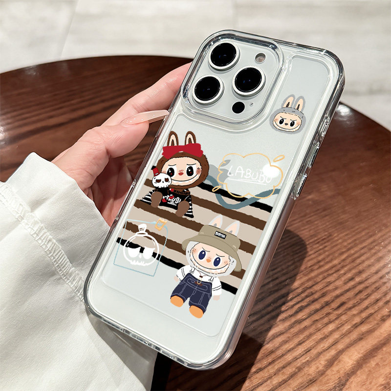 适用iPhone16promax的拉布布手机壳2025新款17苹果15plus透明14pro网红labubu爆款14全包镜头13保护12外壳11 - 图0