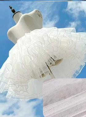 lolita裙撑四层暴力日常无骨软纱衬裙棉花糖洛丽塔云朵撑40CM