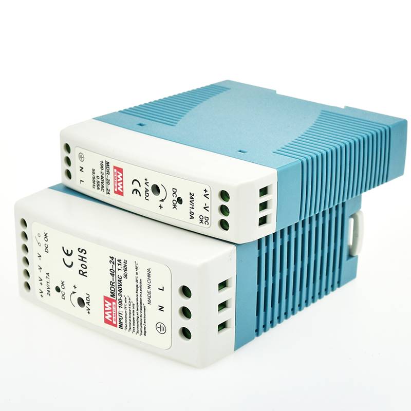 MDR导轨式开关电源10W20W40W60W100W120W直流220V转12V5A24V - 图0