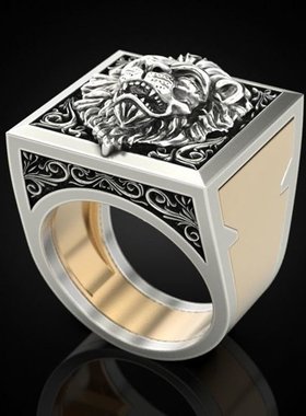 极速A  Men Combination Rings Gift Hip Hop JewPelry Punk Viki