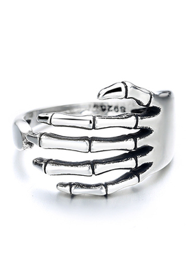 极速Retro Punk Openipng Skull Finger Rings Steampunk Hip Hop