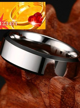 极速新款钨金时尚首饰个性钨钢男士戒指钨钢V戒指ring