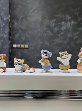 【拾壹】炸虾肉戴头套的鲨鱼猫手办潮玩治愈系摆件可爱小猫咪礼物