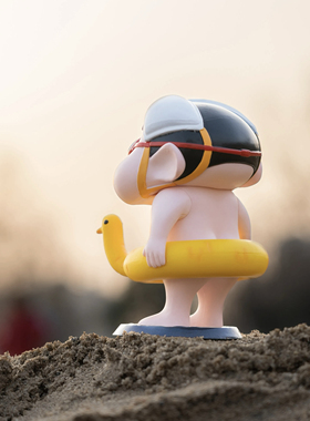 【拾壹.】Q版泳圈小新手办潮玩桌面摆件搭配手部配件可以换手臂