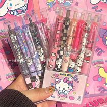 6Pcs Cartoon Sanrio Gel Pen Hello Kitty Kuromi ST Quick Dryi