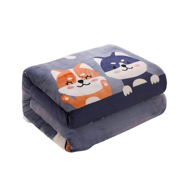 New direct sale coral velvet blanket flannel casual solid color flannel four season thin blanket small blanket air conditioning cover blanket