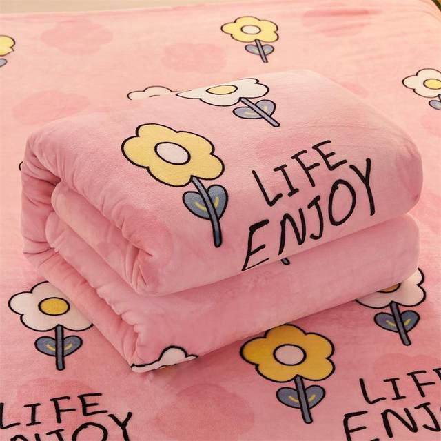 New direct sale coral velvet blanket flannel casual solid color flannel four season thin blanket small blanket air conditioning cover blanket