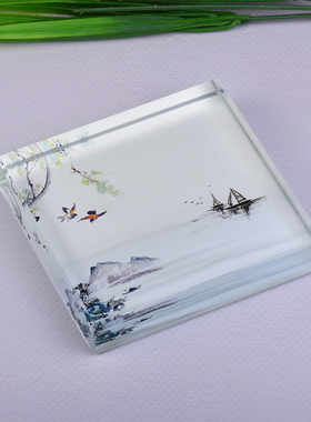 方形橱窗展示台水晶现代简约