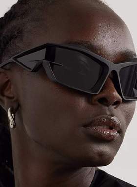 欧美科技感墨镜男时髦卡通眼镜异形镜墨镜爆款女酷