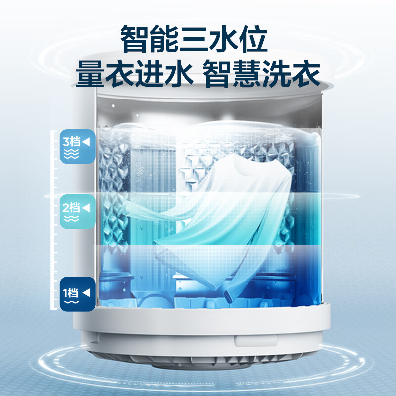 美的直驱变频10/12kg波轮洗衣机全自动家用租房大容量官方旗舰