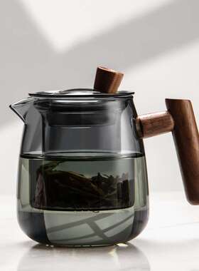 空盒子家用茶水分离泡茶壶 带过滤内胆可电陶炉煮茶壶 高硼硅玻璃