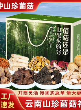 分装瓶收纳罐中秋送礼云南山珍菌菇礼盒干货特产伴手礼羊肚菌汤包