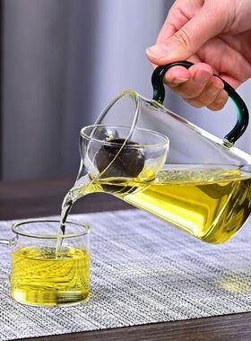 空盒子玻璃公道杯加厚高硼硅玻璃带茶滤小青柑用玻璃花茶分茶器公