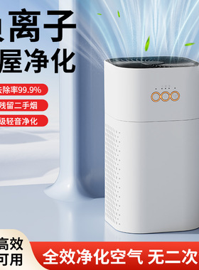 空盒子负离子桌面空气净化器家用小型机除二手烟灰尘全屋净化机