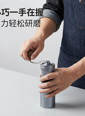 空盒子鬼齿刀磨豆机平刀手摇式一体机专业手冲咖啡豆研磨器外调咖