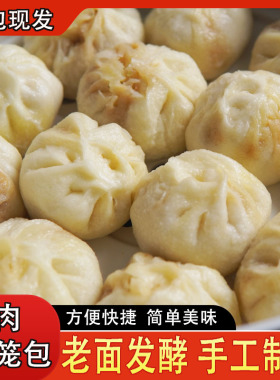 分装瓶收纳罐嵊州老面黑猪肉小笼包半成品方便速食早餐半成品小吃