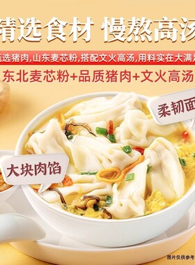 分装瓶收纳罐免煮鲜肉大馄饨方便速食早餐海福盛冻干红油鸡汤抄手