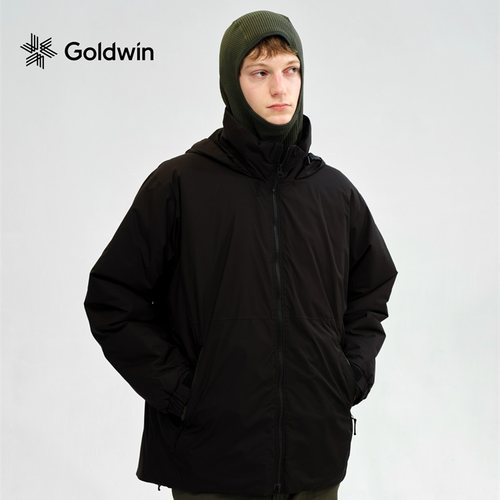 Goldwin GORE-TEX LABS棉服夹克防小雨保暖隐藏风帽外套男女同款 - 图2