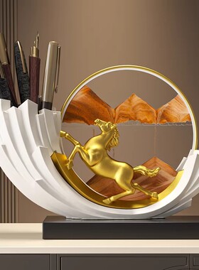 Spatio招财马到成功流沙画摆件