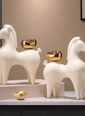 Spatio新中式陶瓷品招财摆件客厅