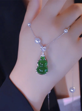 国风葫芦珍珠项链气质轻奢高级感