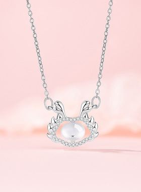 原创平安龙项链女轻奢小众新中式不锈钢锁骨链新年礼物送