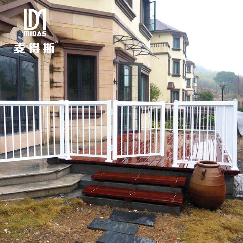 极速铝合金户外隔离栏杆门栅栏护栏花园门围栏家用栏X杆扶手 门栏 - 图3