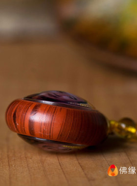 极速小铜像吊坠文殊菩萨随身吊坠B仿木纹现代黄财神铜像唐卡吊坠