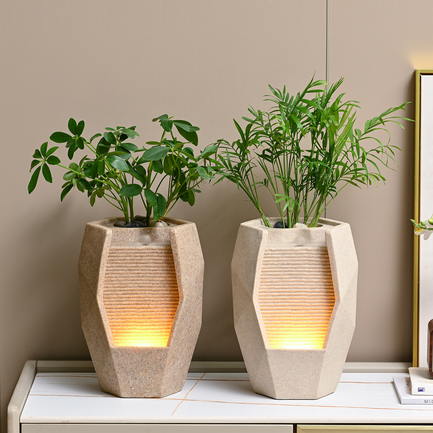 现代简约循环流水摆件轻奢家居装饰品客厅办公室桌面招财风水摆件,淘宝优惠券,粉丝福利购,淘宝优惠卷