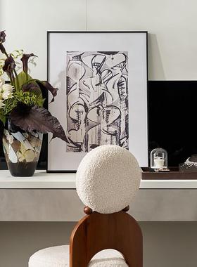 意式轻奢高颜值摆件光影果盘花器花艺组合电视柜玄关客厅入屋摆件