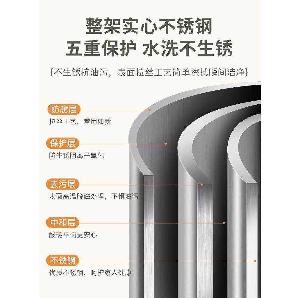 碗架抽屉内置厨房收纳分隔置物架橱柜沥水架碗筷盘子不锈钢碗碟架,淘宝优惠券,粉丝福利购,淘宝优惠卷