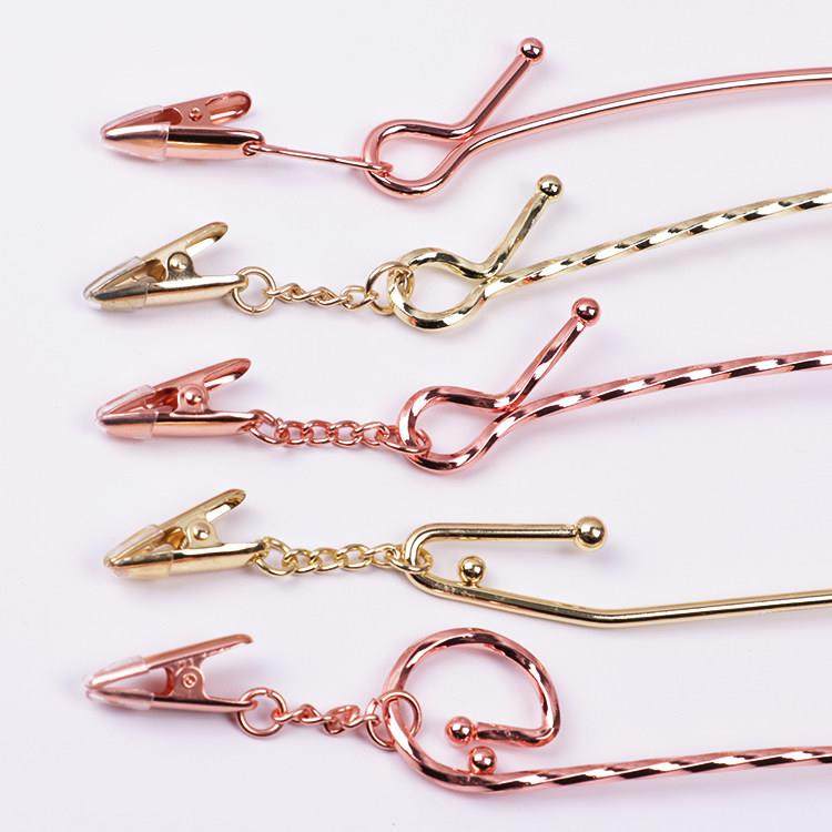 金属内衣架服装店加粗防滑女士内衣挂内裤文胸架子金色夹子包邮,淘宝优惠券,粉丝福利购,淘宝优惠卷