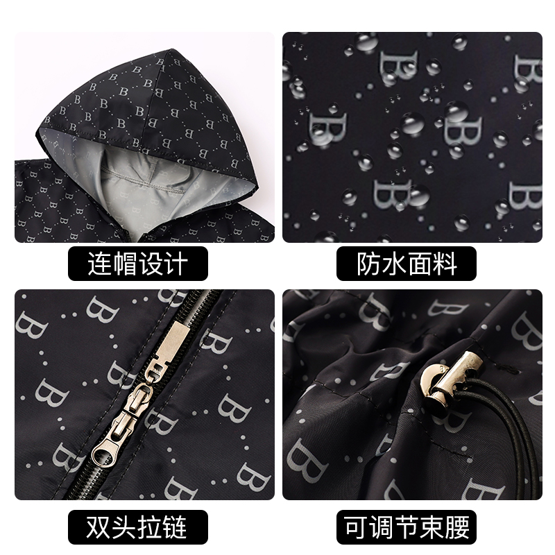罩衣女新款工作服上衣长袖围裙防水防油2024新款网红厨房薄款护衣