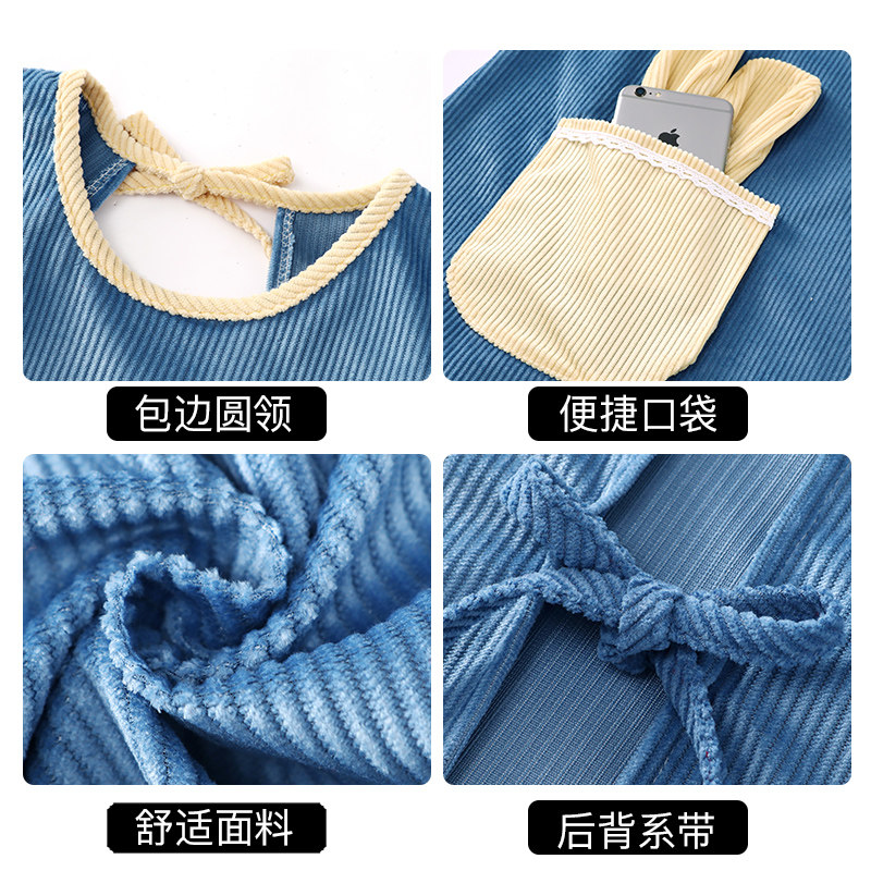 2025新款新年红色围裙厨房家用女罩衣耐磨秋冬韩式大人透气工作服,淘宝优惠券,粉丝福利购,淘宝优惠卷