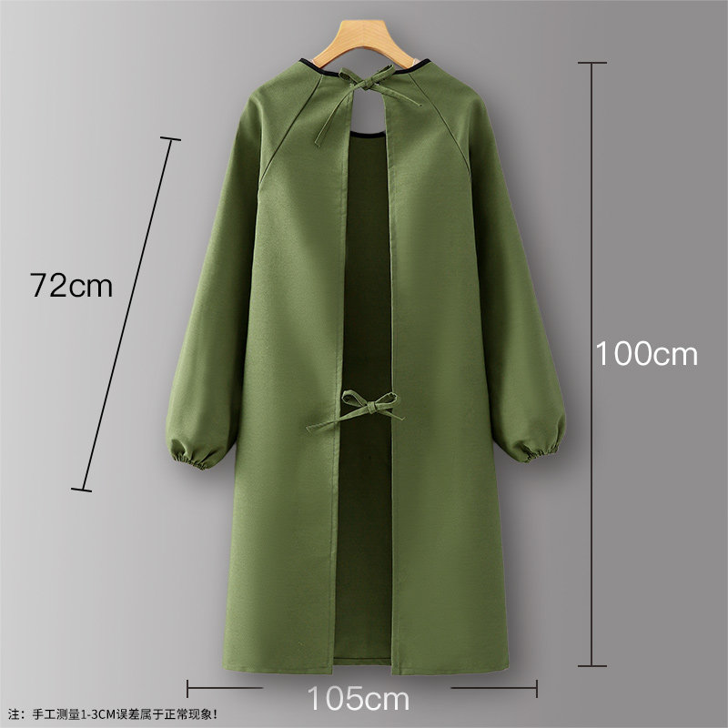 长袖围裙做饭红色时尚罩衣女新款工作服大人定制logo印字冬季护衣,淘宝优惠券,粉丝福利购,淘宝优惠卷