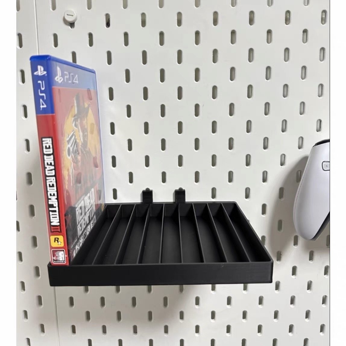 宜家SKADIS 斯考迪斯 宜家洞洞板配件 ps5游戏盘支架可放10张盘,淘宝优惠券,粉丝福利购,淘宝优惠卷