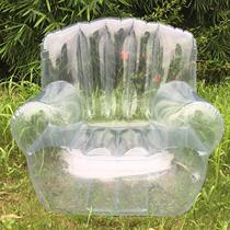 2023 New Supply PVC Transparent Inflatable Sofa Home Single Sofa Inflatable Outdoor Camping Great Sand