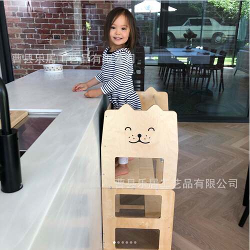 儿童学习塔宝宝洗漱台阶踏脚梯子凳蒙氏learning tower增高洗手凳 - 图0