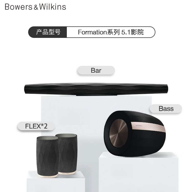 B&W宝华韦健Bar环绕声回音壁对白增强电视音响家庭影院全景声音箱