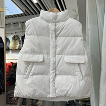 Boseldens joint anti-season new ladies down clothes vest 2023 autumn and winter small sublitiy collar white duck down